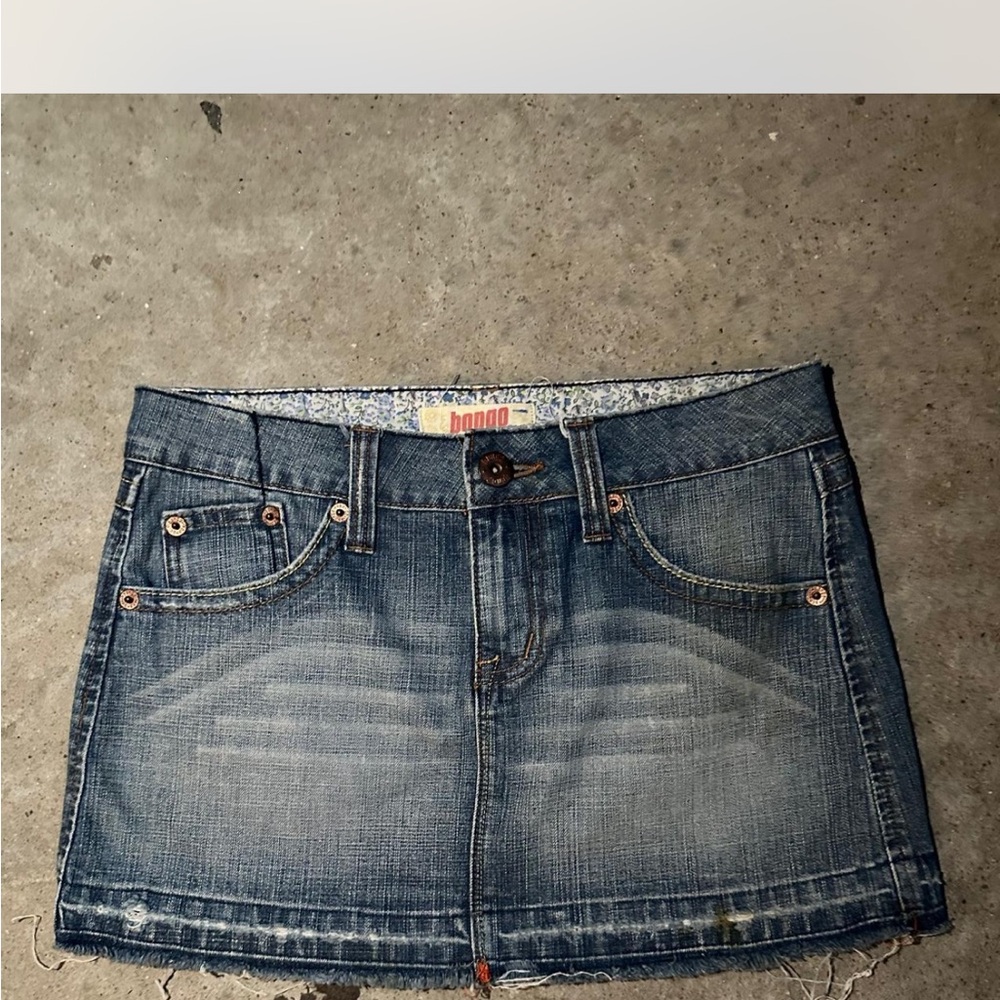 BONGO Women's Classic Blue Mini Skirt